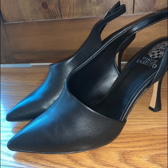 Black Vince Camuto Slingback Heels - Picture 4 of 6